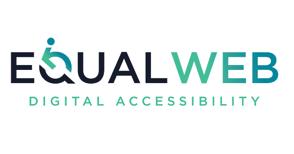 Equalweb logo, provider of our accessibility functionality
