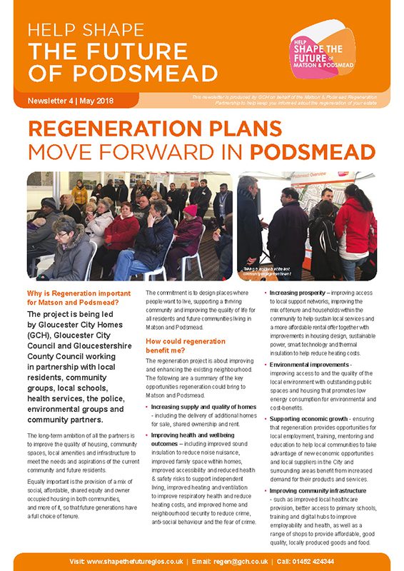 Front cover of Podsmead newsletter issue 4