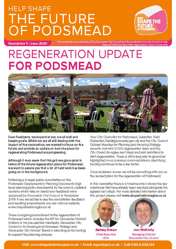 Front cover of Podsmead newsletter issue 5