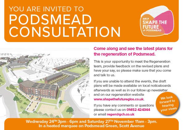 Invite to Podsmead Consultation November 2021