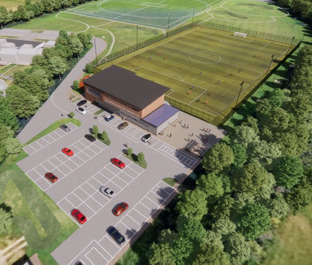 Artists impression of what Blackbridge Community Sports Hub could look like